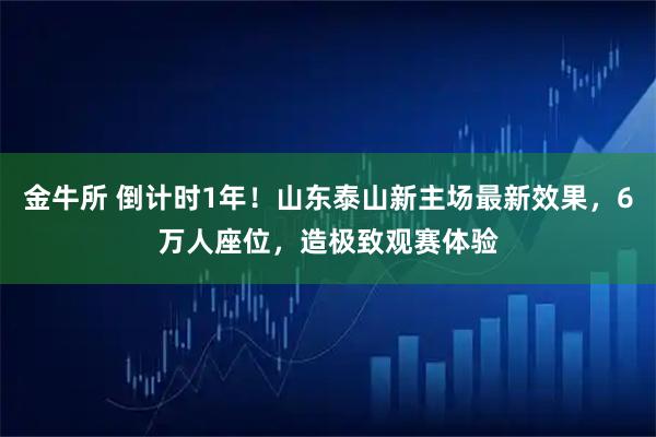 金牛所 倒计时1年！山东泰山新主场最新效果，6万人座位，造极致观赛体验