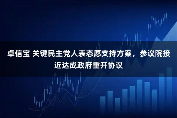 卓信宝 关键民主党人表态愿支持方案，参议院接近达成政府重开协议